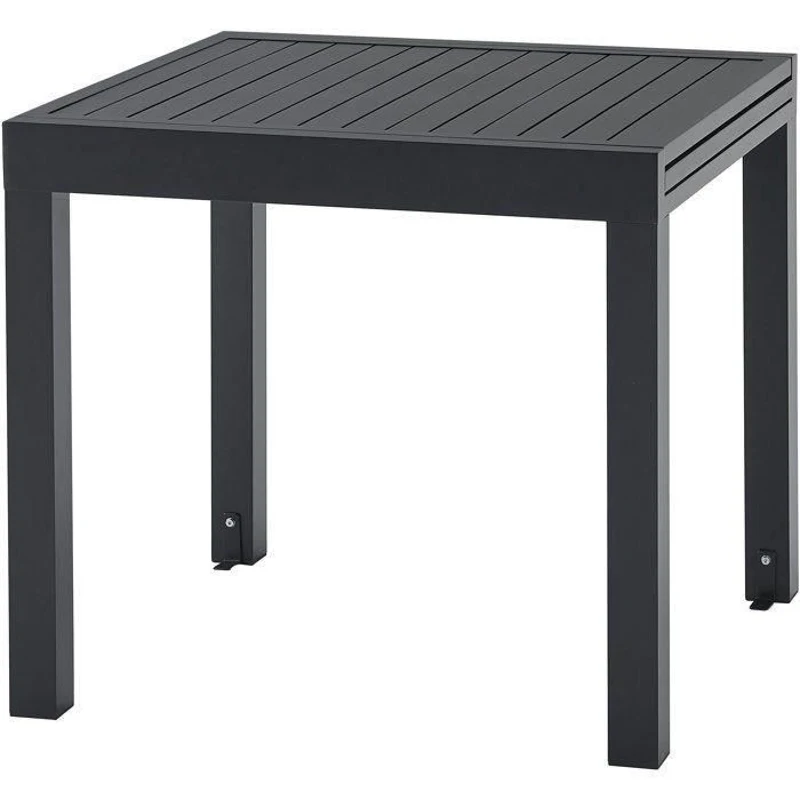 Table de jardin extensible 6 personnes SOLOMA - SOLOMA - Aluminium - 80/160 x 80 x 75 cm