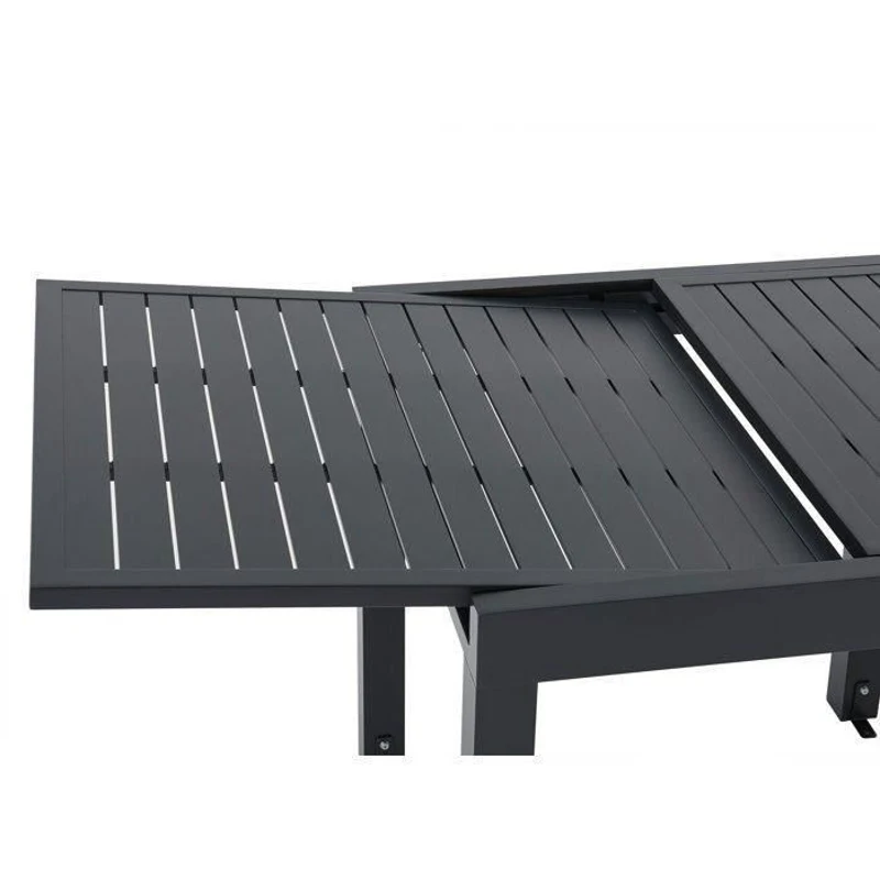 Table de jardin extensible 6 personnes SOLOMA - SOLOMA - Aluminium - 80/160 x 80 x 75 cm