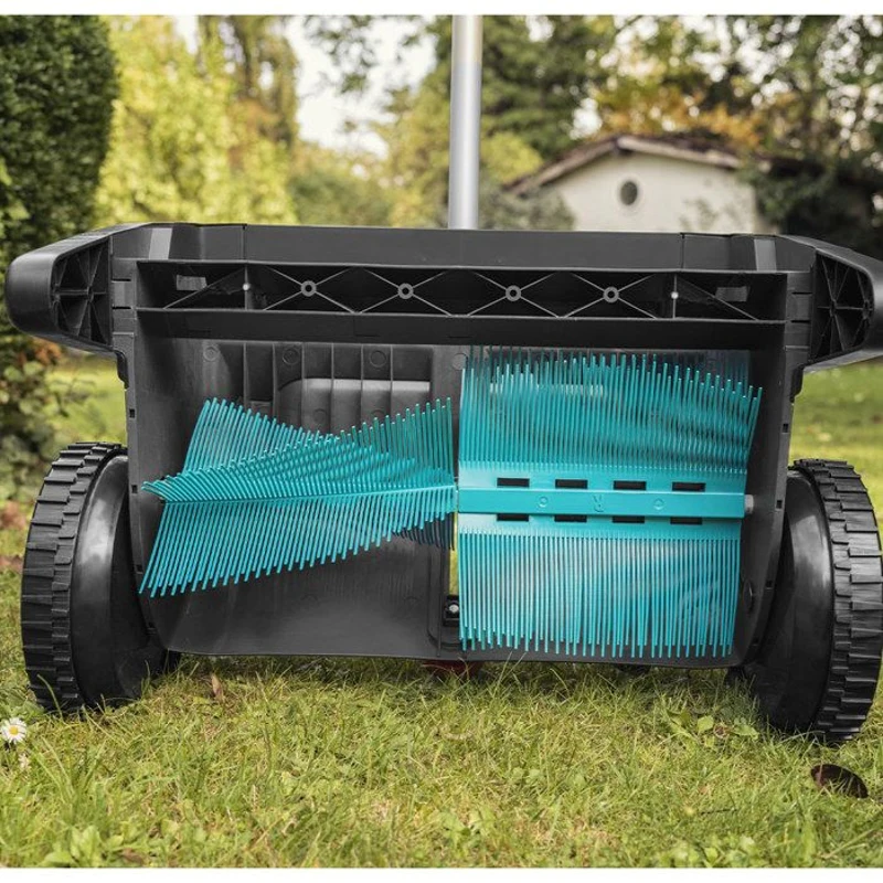 Ramasse-feuilles GARDENA - 3565-20 | Largeur travail: 49cm, Bac 90L, Collecteur de feuilles, Balayeuse