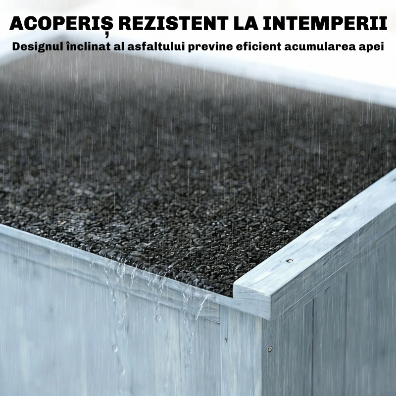 Outsunny Dulap de Exterior, Depozit pentru Unelte cu 2 Rafturi