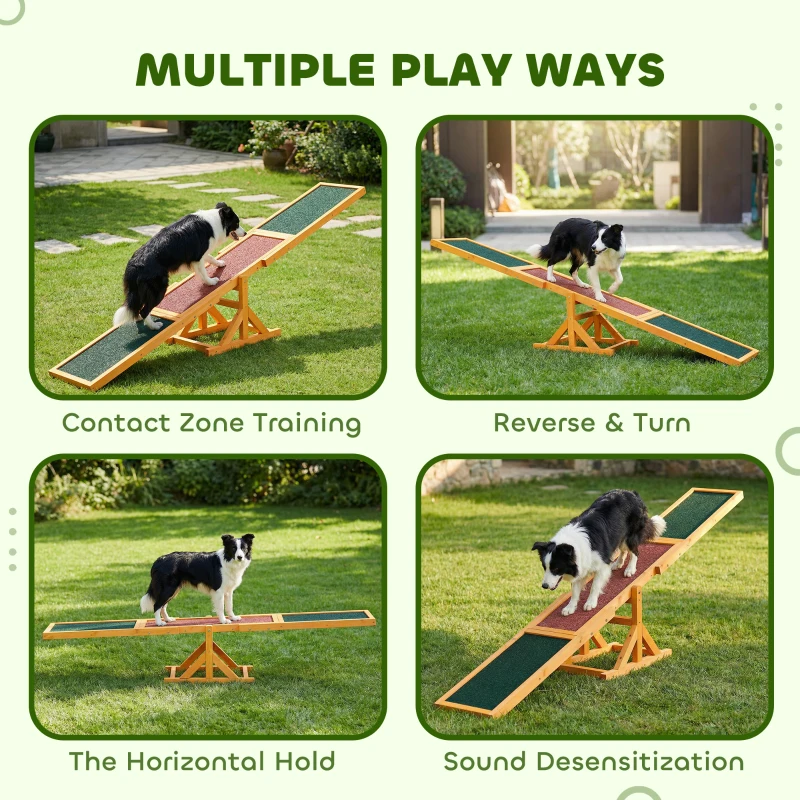 PawHut Pet Obedience Training Seesaw For Dog Agility