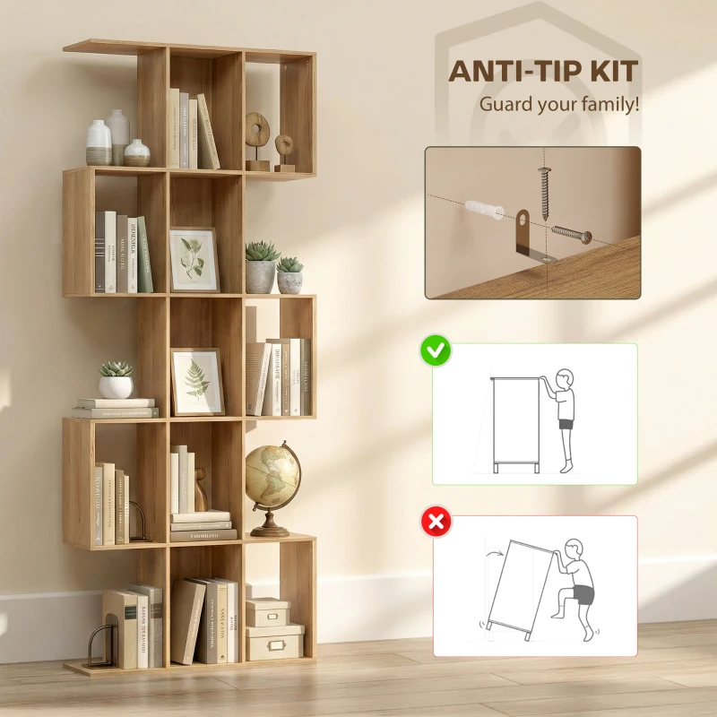 HOMCOM Divizor elegant cu design zigzag