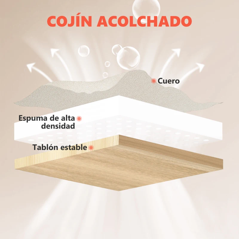 HOMCOM Silla de Escritorio Reclinable con Masaje Vibratorio de 6 Puntos Calor Lumbar Reposacabezas Ajustable Reposapiés 70x75,5x122,5 cm Crema