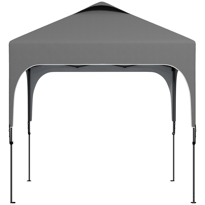 Outsunny Pavilion de grădină Pop-up pliant 2,5 x 2,5 m înălțime reglabilă țesătură Oxford anti UV50+ cadru din oțel sac de transport