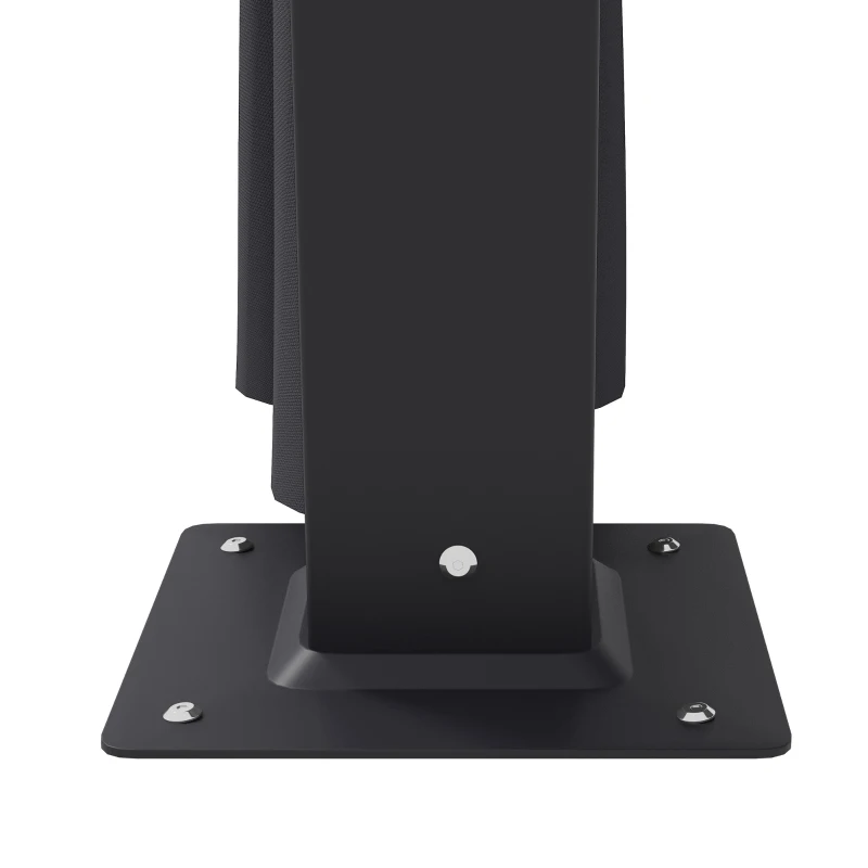 Outsunny Pavilion de grădină, pergolă, cu acoperiș glisant, draperii, cadru din aluminiu, gri închis, 3,65 x 2,55 x 2,05 m