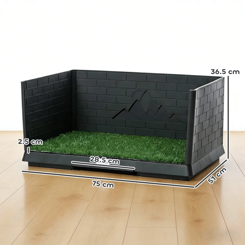 PawHut Dog Toilet with Removable Tray, 75 x 51 x 36.5 cm