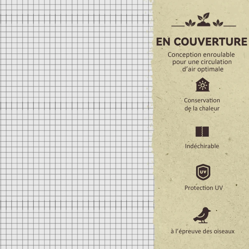 Outsunny Potager sur Pieds surélevé avec bâche Jardinière surélevée potager volume 104 L avec Trous de Drainage, Tissu non tissé