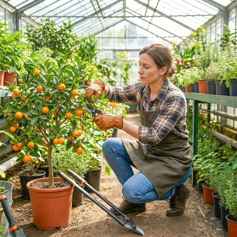 Outsunny Set de Jardinería 2 Piezas con Cortarramas y Tijeras, con Mango Suave y Bloqueo de Seguridad