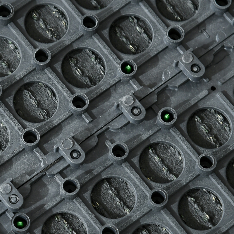 Outsunny Erba Finta Prato Artificiale Sintetica Realistica 30x30cm Verde Scuro