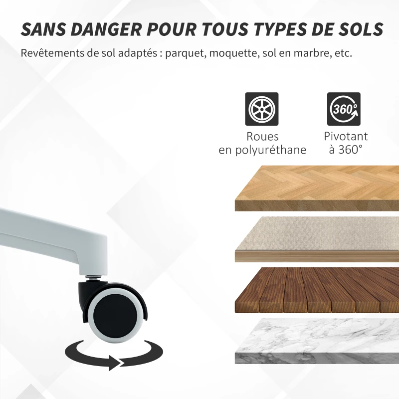 HOMCOM Silla de oficina ergonómica, sillón de oficina, reposabrazos abatibles, soporte lumbar, reposacabezas, 60x63x120cm, negro