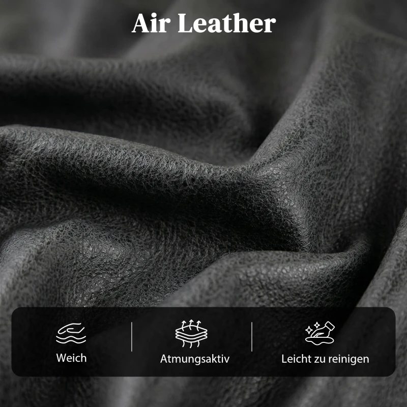 HOMCOM Relax- en opsta-stoel voor senioren, elektrische liftstoel van kunstleer met dubbele motor, pocketveren, zwart