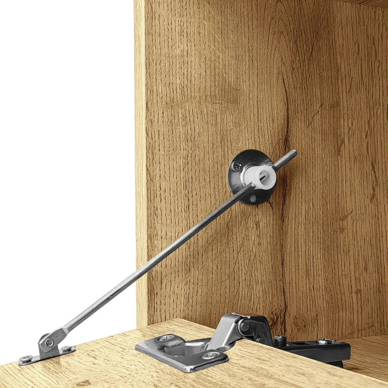 Meuble TV en couleurs contrastées, 200x45x45 cm, Couleur naturelle+Gris