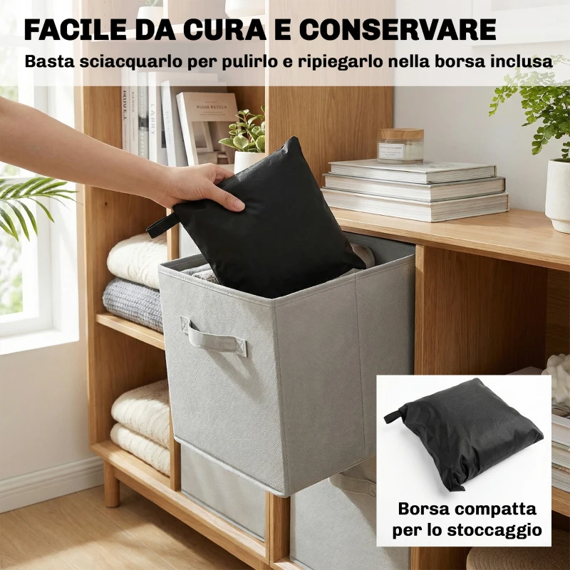 Outsunny Coperture per Mobili da Giardino 4 Pezzi, Impermeabili, Nero