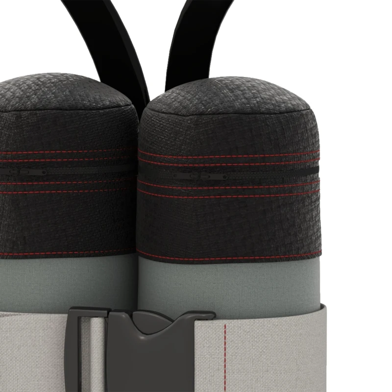 Outsunny Set 4 Pesos para Gazebo Rellenables con Arena hasta 12 kg, en Tejido Oxford 168D, 20x10x43 cm, Negro y Gris