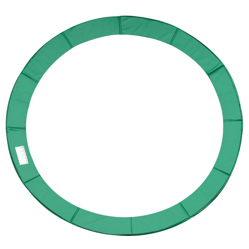 HOMCOM Cubierta de Protección Acolchada para Cama Elástica Borde de Seguridad para Trampolines con Diámetro Ø366 cm Verde