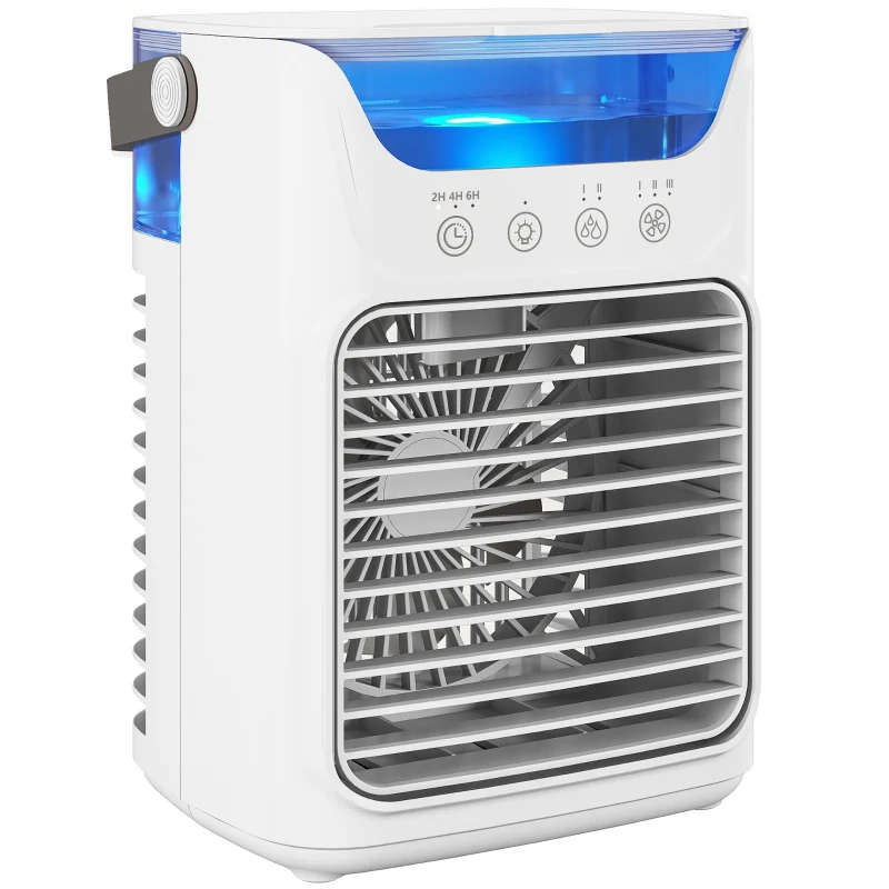 HOMCOM Ventilator de masă Ventilator de birou cu cap reglabil 21cm
