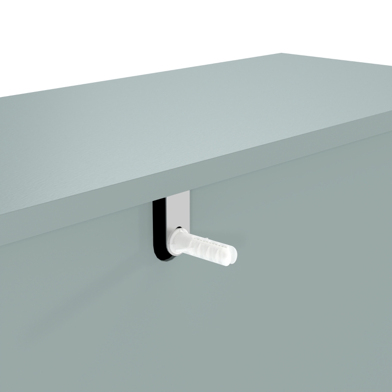 HOMCOM Scarpiera Slim con 2 Cassetti e Ripiani Regolabili per 14 Paia di Scarpe EU44, 80x24x95,5 cm, Verde