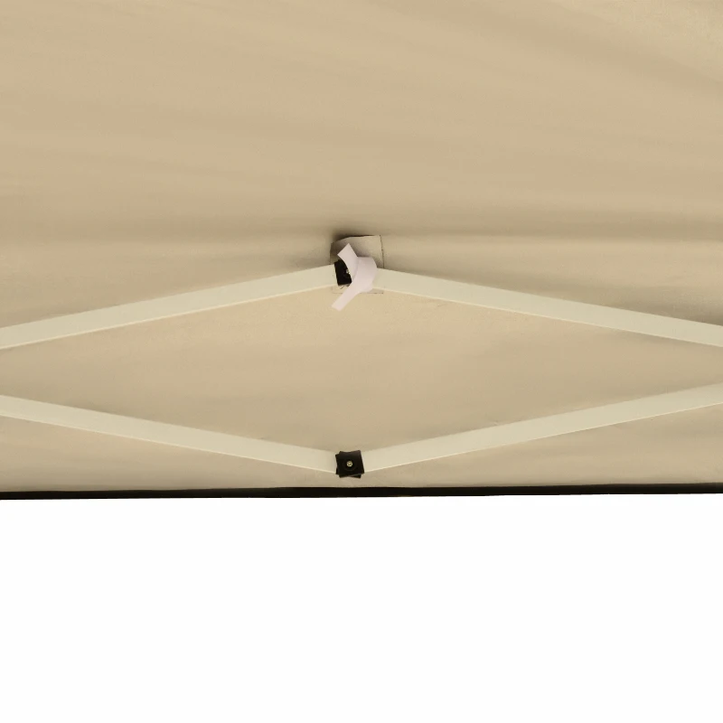 Outsunny Pavilion, 2,95 x 2,95 m pavilion pop-up pliant, pavilion de grădină, cort petrecere, protecție UV, oțel+material Oxford, Negru