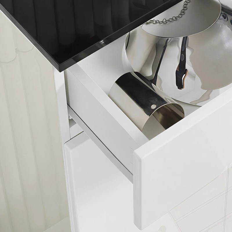 Homcom Dulap Pantofi Slim 60×32×100 cm – 12 Perechi, Rafturi & Sertar(m-12)