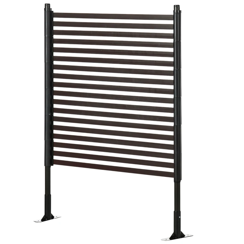 Outsunny Pannello frangivista in metallo modulare, 93x124 cm