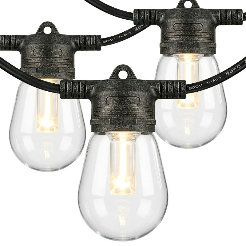 HOMCOM Catena luminosa globe RGBW IP44 per interno ed esterno