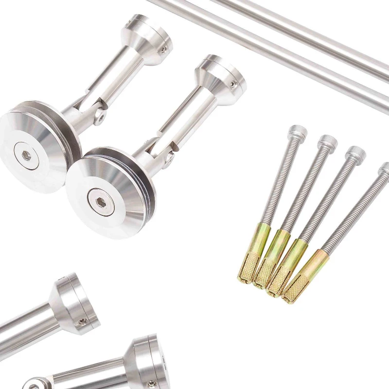 Outsunny - Tettoia porta d'ingresso baldacchino pensilina in vetro trasparente e acciaio inox