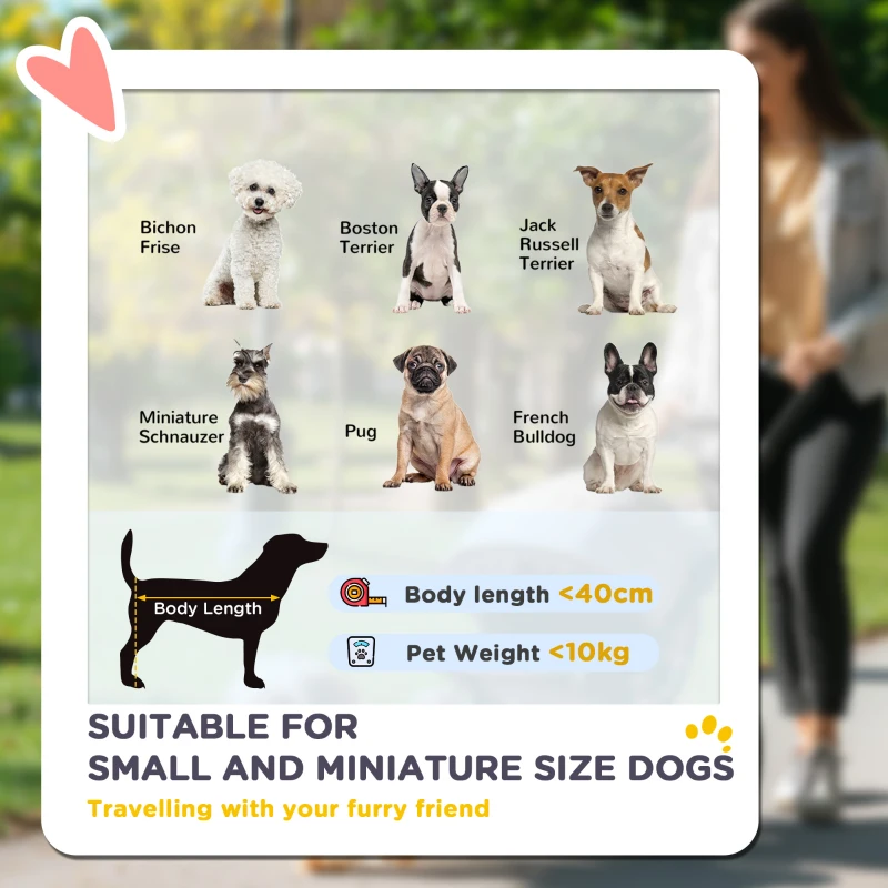 Wózek dla psa i kota, składany, do 10 kg, Khaki