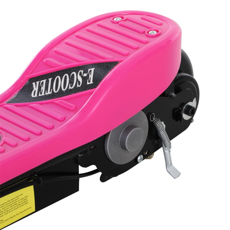 HomCom Monopattino Scooter Elettrico per Bambini 120W Pieghevole Struttura in Metallo, Rosa