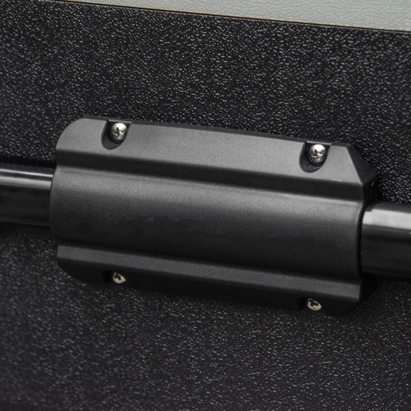 Outsunny Geleira de Compressor Portátil 60L Geleira de Carro CC 12V/24V até -20℃ com Ecrã LED Tátil Alça Retrátil e Rodas 71,1x46x57,1 cm Preto