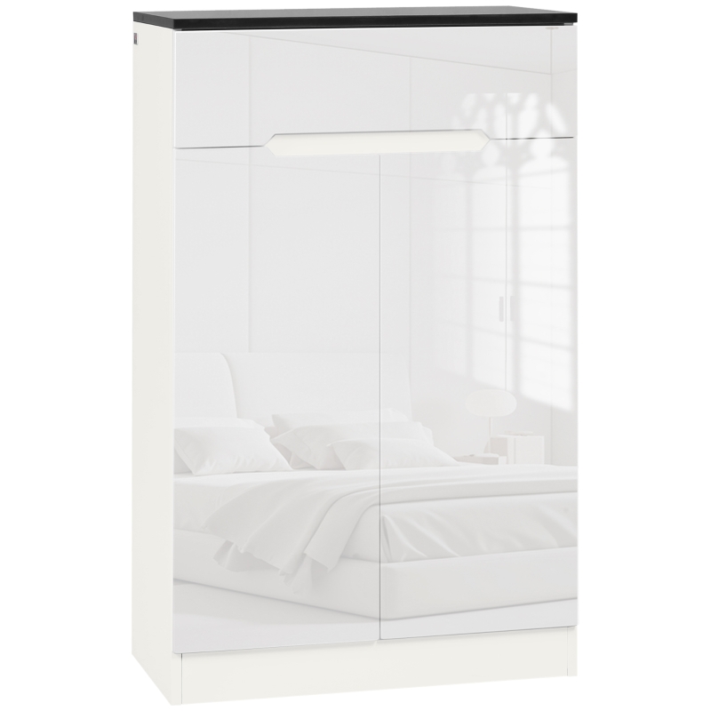 Homcom Dulap Pantofi Slim 60×32×100 cm – 12 Perechi, Rafturi & Sertar(m-14)