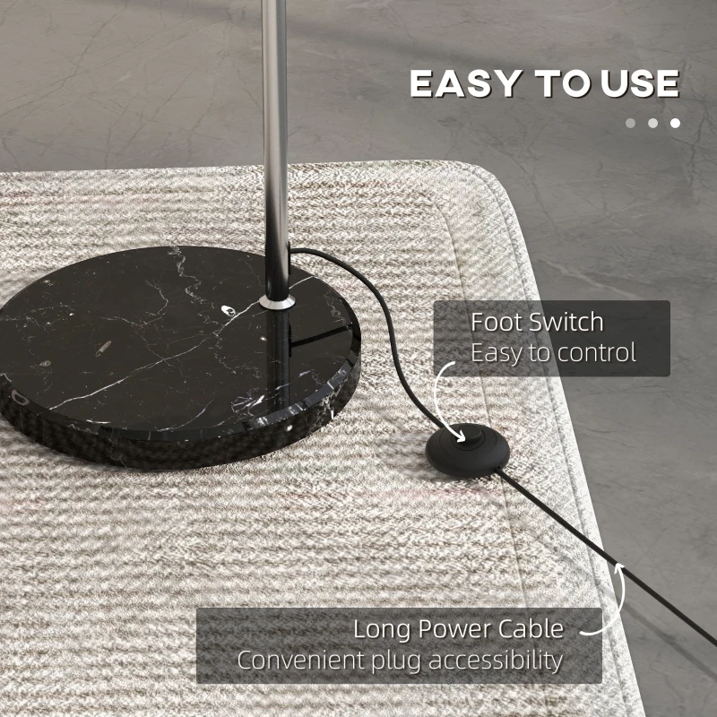 Lampa stojąca regulowana, obrotowa, bez żarówki