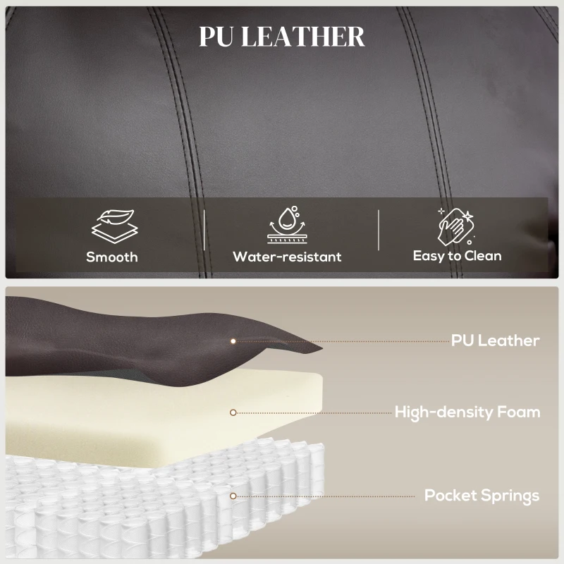 HOMCOM Fotel z funkcją podnoszenia, fotel relaksacyjny z pilotem, uchwytem na napoje, regulowanym oparciem, brązowy