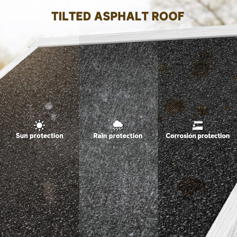 Outsunny Small Shed, Tall Slim Wooden Garden Shed with 3 Removable Shelves and Roof Hatch, Compact Outdoor Tool Storage Cabinet with Asphalt Roof and Door Latch, 77 x 54.2 x 179 cm, Light Grey