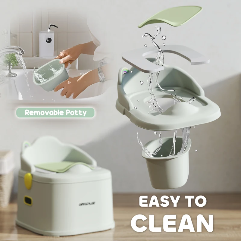 3-w-1 nocnik dla dzieci, zdejmowany, z uchwytami, Szary