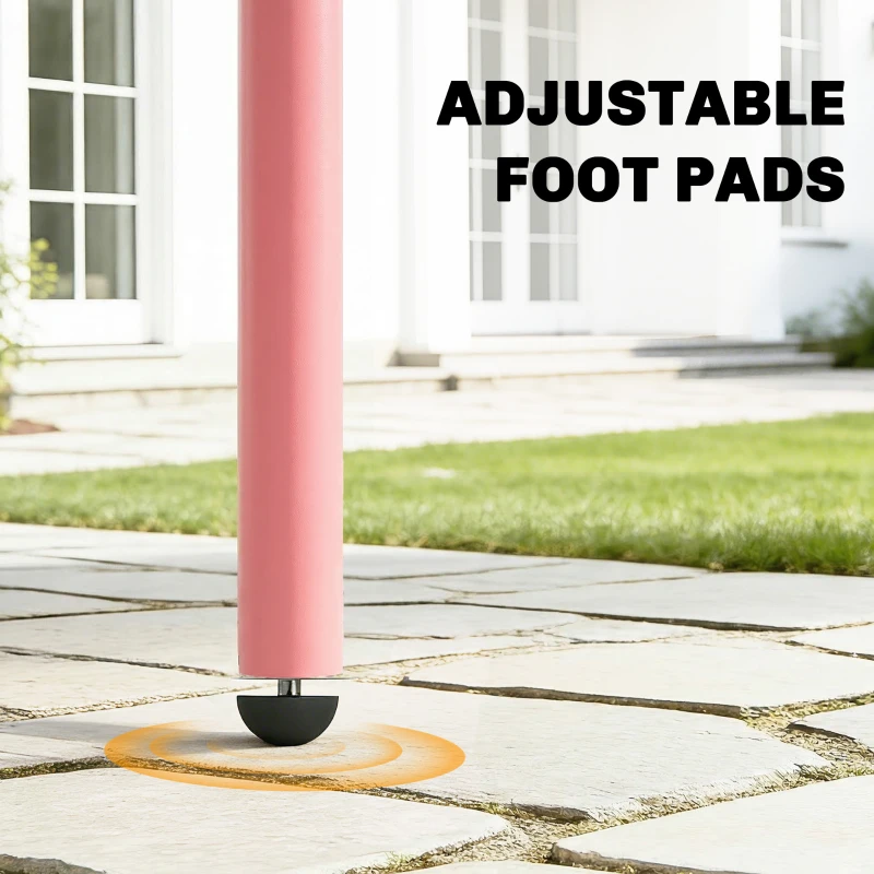 Outsunny Mesa de Jantar Exterior 120 x 70 cm para 4 Pessoas, Mesa de Jardim Retangular com Tampo em Ripas e Bordas Arredondadas, Vermelho