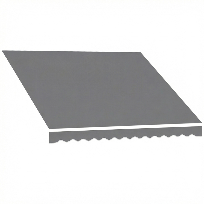 Outsunny Material de înlocuire pentru copertină – Acoperiş de protecţie solară UPF 50+ pentru cadru 3,5 x 2,5 m, Gri închis