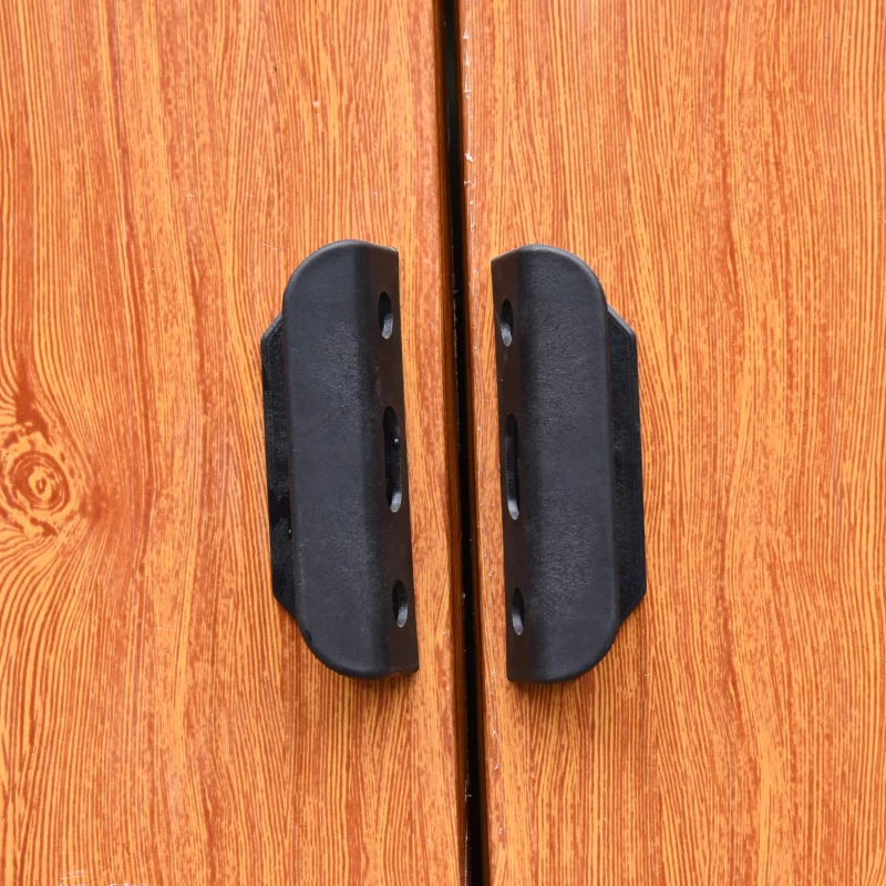 Magazie de grădină robuste din oțel cu uși glisante, efect lemn, 197,5 x 160 x 178‑201 cm – depozitare unelte & scule