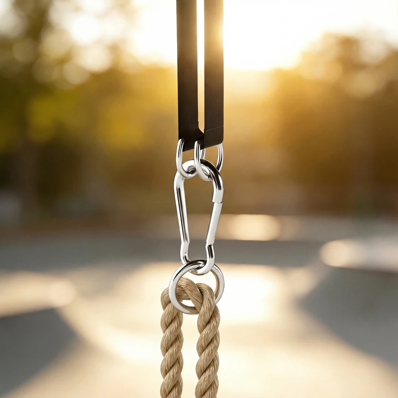 AIYAPLAY Wooden Swing Seat, Kids Swing Set with Adjustable Rope and Tree Straps, Outdoor Playground Playset for Kids