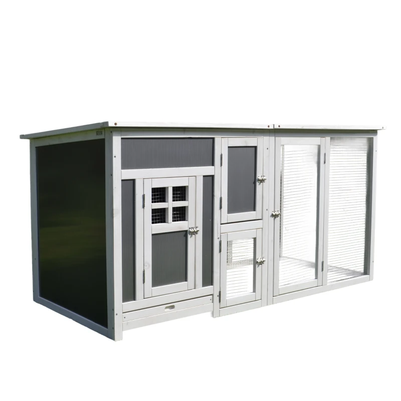 PawHut cotet de exterior, acoperis impermeabil 160x75x80cm(m-18)