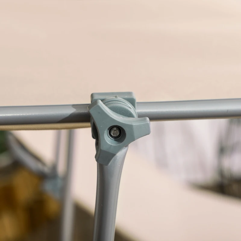 Outsunny Set de 2 Transats de Jardin Pliables avec Pare-soleil Réglable, en Tissu Oxford et Métal, 187x58x36 cm, Marron