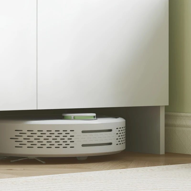 HOMCOM Mobile da cucina con scaffali e vano microonde, Bianco