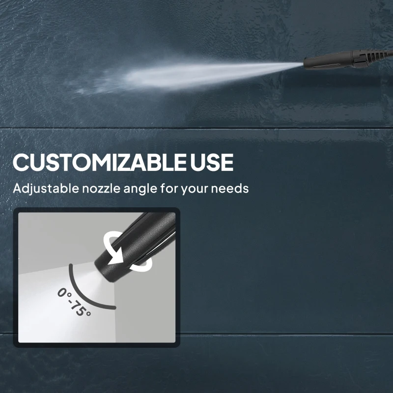 Outsunny 150-Bar Pressure Washer, with Accessories - Red/Black