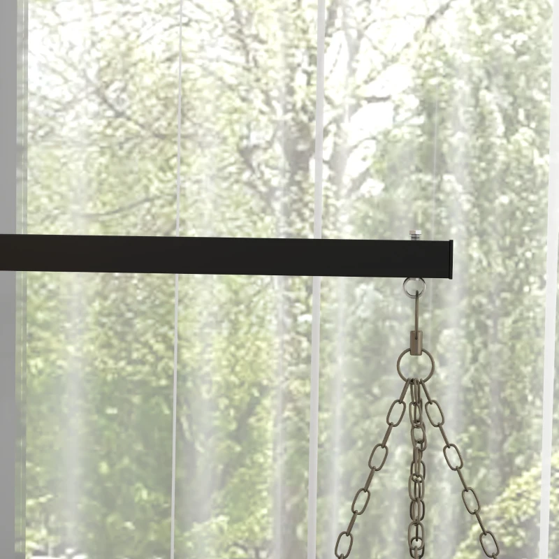 SPORTNOW Mocowanie worka treningowego, montaż na ścianie, 9 kątów, stal, do 100 kg, Czarny