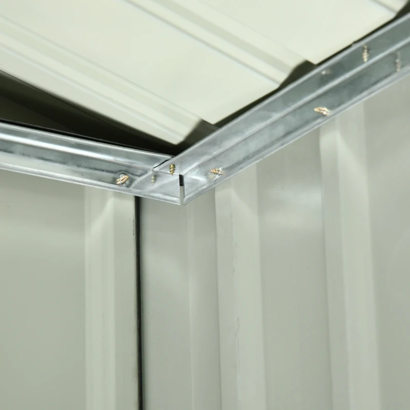 Outsunny Garaje para Robot Cortacésped de Acero Galvanizado con Techo Dos Aguas para Jardín Exterior 87x103x66 cm Gris Oscuro