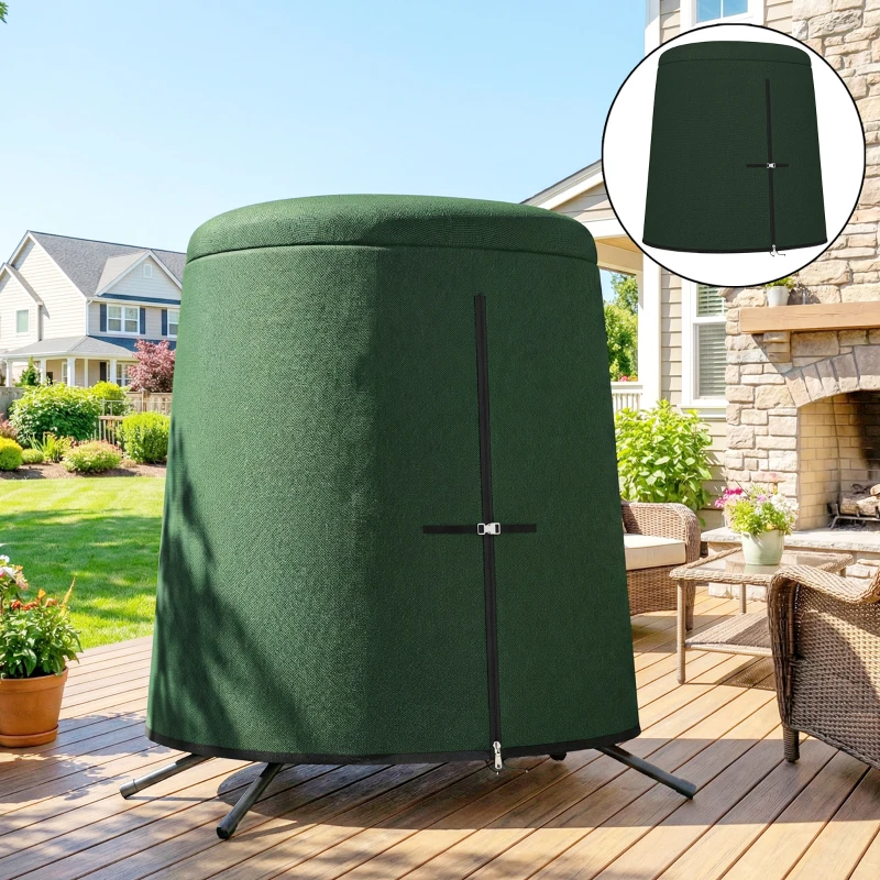 Outsunny 196 x 230 cm Hanging Egg Chair Protective Cover - Green