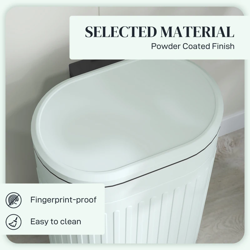 HOMCOM Kosz na Śmieci 30L Pedałowy z Pokrywą, Wyjmowanym Wewnętrznym Pojemnikiem i Systemem Soft-Close, 36,5 x 31,2 x 60,8 cm, Zielony