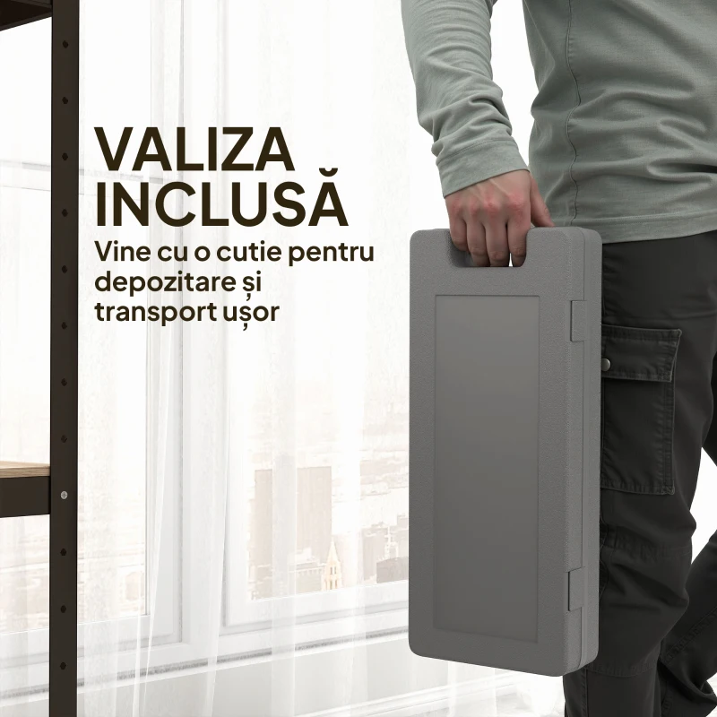 Set gantere HOMCOM 6 kg cu mâner antialunecare și geantă, multicolor