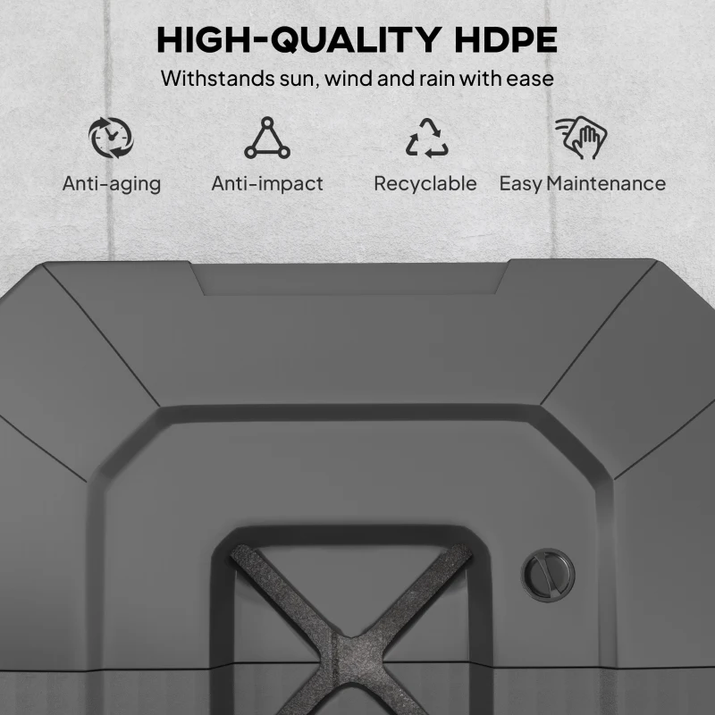 Outsunny Stojak na parasol 2-częściowy Wodoodporny Obciążniki, Stojak na parasol boczny