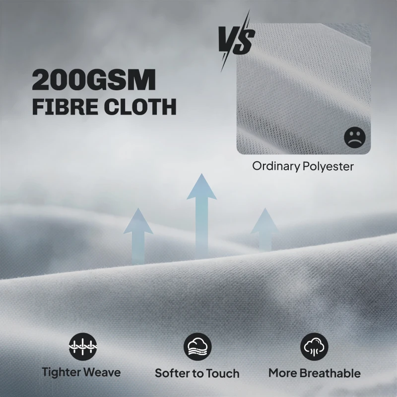 Outsunny Rattan Bistro Set, Reclining Garden Chairs and Glass Coffee Table with Cushions for Patio Balcony Porch, Light Grey