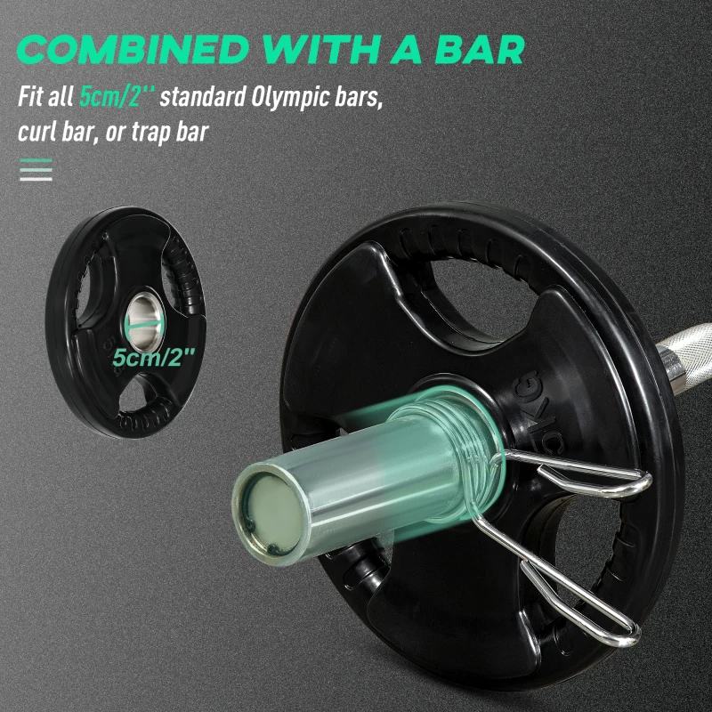 SPORTNOW Hantelka, 2 szt., 5 kg na hantelkę, trzy uchwyty, ochronne pokrycie gumowe, metal